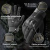 Guantes para Motociclista con Pantalla Táctil, Protección Articular Cuero Antideslizantes