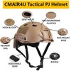 CMAIR4U TAN Adult Unisex Airsoft Tactical Helmet with Cover, PJ