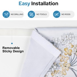 KRFOONN Blackout Door Curtain French Door Blinds for Glass Door Window 26 X 69 Inch Privacy Thermal Insulated Door Curtain Window Covering Curtains for Front Door/Sliding Door/Patio Door, 1 Panel, 05