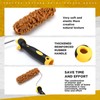 Threlaco Paint Roller Kit 3 Pcs Texture Sponge Paint Rollers