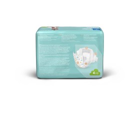 Medline Disposable Baby Diapers, Size 4 (22-37 LBS), Case of 200