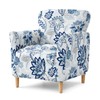 HonorHut Blue Armchair Slipcover with Lotus Prints