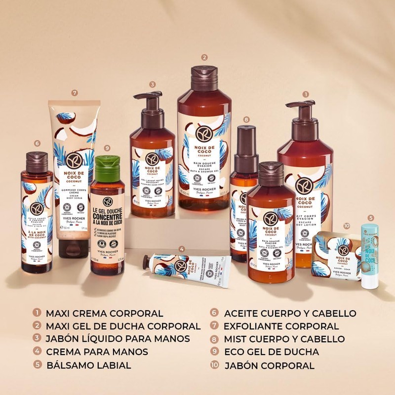 YVES ROCHER cremas de manos HIDRATANTES aromas ESTIMULANTES y RECONFORTANTES: