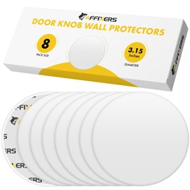 AFFIXERS Door Stoppers for Wall – Clean and Dry Surface Required for Strong Adhesive, Sound Dampener Door Knob Wall Protector, Silicone Door Stop Bumpers Guard for Walls (8, Large -3.1")