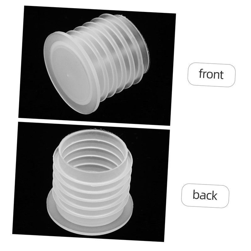 LABRIMP 100pcs Clear Plastic Stoppers for Wine Bottles Shaker Plugs