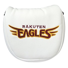 LEZAX REPC-7551 Tohoku Rakuten Golden Eagles Putter Cover for Neo Mallet, White
