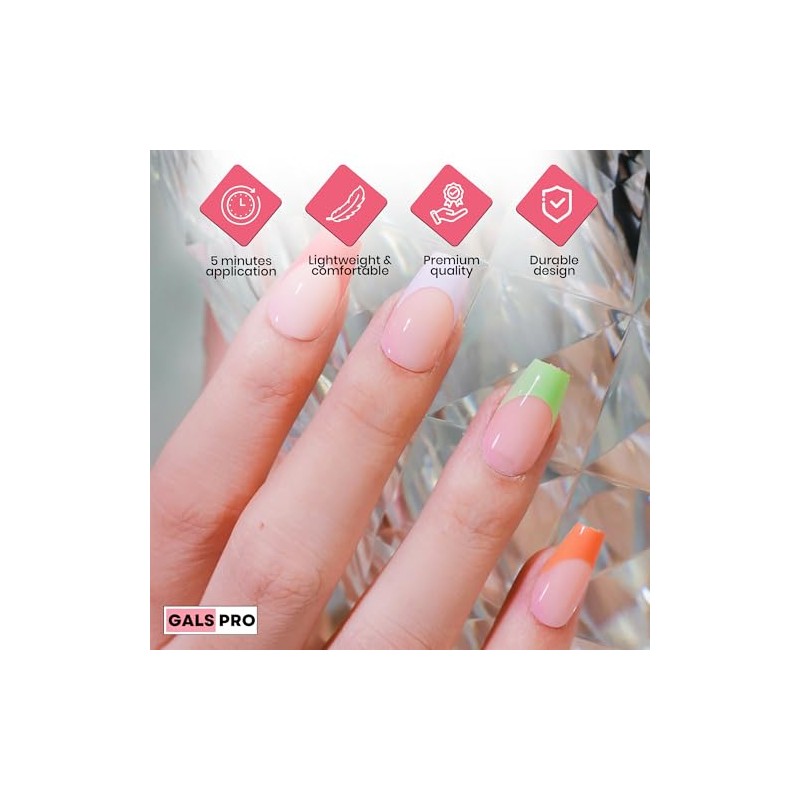 GALS PRO Uñas Postizas Galspro Medium Press On - Set