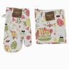 Easter Spring Kitchen Dish Towels Pot Holder Oven Mitt Set,
