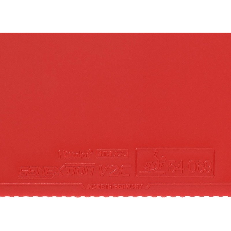 Nittaku NR-8787 Table Tennis Rubber Genextion V2C Red Thick