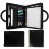 GraduationMall Portfolio with Zip and Handles, Faux Leather Writing Case