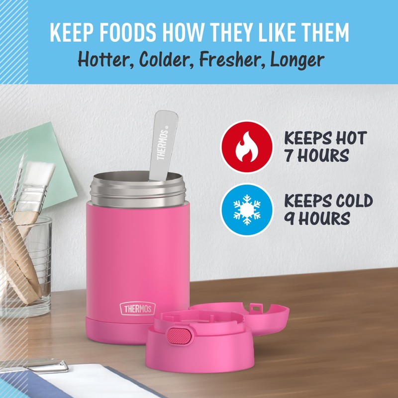 THERMOS FUNTAINER 16 Ounce Stainless Steel Vacuum Insulated Food Jar
