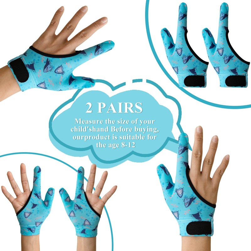4 x Thumb Sucking Guard Gloves, Children's Chew Compression Gloves,
