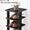 HOOBRO 8 Tiers Vertical Shoe Rack, Wooden Shoe Storage Organizer