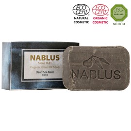 [Support Palestinian] Nablus Soap, NABLUS SOAP (Dead Sea Mud), Completely Additive-Free Organic Soap, Face Wash Soap, Body Soap, Solid Soap, Face Wash Soap (Rich Minerals, Clean Pores), Extra Virgin