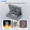ELEGRP Horizontal Outdoor Cover for Decotative Receptacles, Weatherproof Wall Plate,