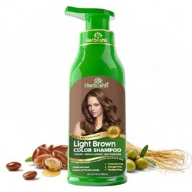Herbishh - Champú colorante para cabello gris, champú con tinte natural para el cabello, colorea el cabello en minutos, dura hasta de 3 a 4 semanas, 5