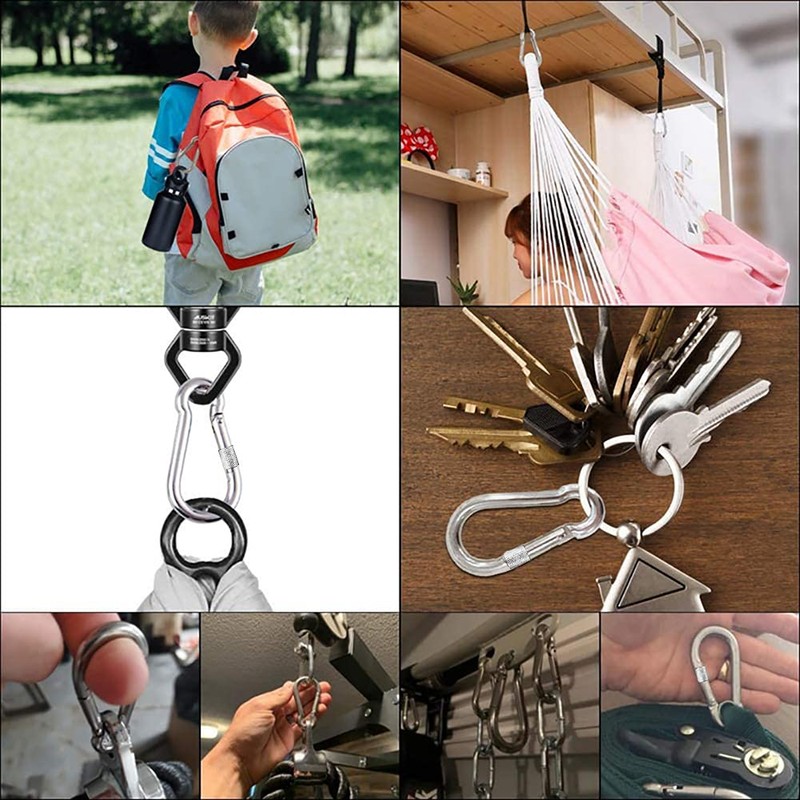 SYDARSYN Fire Brigade Carabiner Hook 12 x 140 mm Stainless