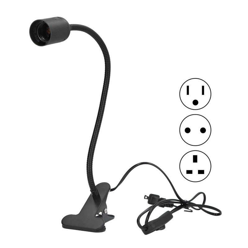 Milltrip E27/E26 Clip Desk Lamp Light Socket, Desk Light Adapter