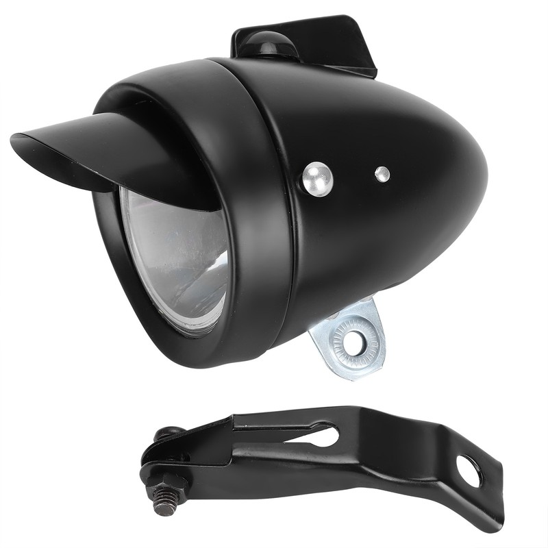 Vintage Bicycle Headlight Retro Bike LED Light Night Riding Safety