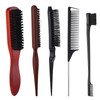 cobee 5 Pcs Slick Back Hair Brush Set, Bristle Hair