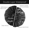Auban Auban Extra Large Shower Cap, Double-Layer Waterproof Reusable, XL
