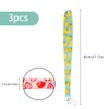 Tabanzhe 3Pcs ID Lanyards Strap - Cute Fruit Print Series
