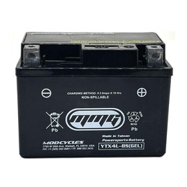 MMG YTX4L-BS Gel Cell High Performance sealed Battery, ATV TaoTao Cheetah TForce ATA 110cc and ATA 125cc Series