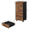 HOOBRO HOOBRO 7-Drawer Chest, File Cabinet, Wooden File Cabinet, Office