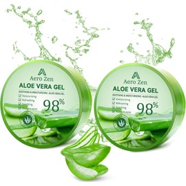 Gel de aloe vera orgánico para el rostro elaborado dentro de las 12 horas posteriores a la cosecha, gel de aloe vera 98% puro para la piel, el cuero cabelludo y el cabello, humectante facial