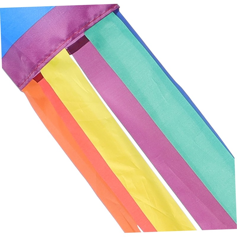 CAXUSD 2Pcs Rainbow Usa Windsock July Outdoor Decor Patriotic Hanging