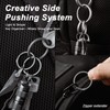 TISUR Titanium Key Rings for Keychain, Side-Pushing key chain rings