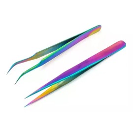 noved 2 Pzs De Pinzas Para Extensiones Pestañas Postizas Camaleón