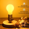 Minsily 6 Pack 3W Yellow Light Bulb A19 LED Bug