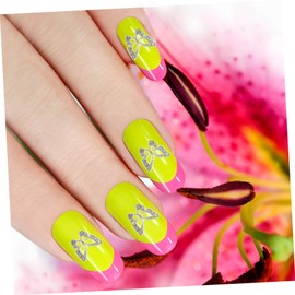 BIUDECO 20pcs Rhinestone Butterfly Nail Charms Alloy Nail Decorations for Women Gems for Manicure Art Elegant DIY Accessories for Art Lovers