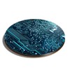 1 x Round Coaster - Computer Motherboard Gamer Gaming Cork