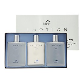 꽃을든남자 이모션 옴므 3종 스킨 2개+로션1개 Flower Holding Man Emotion Homme 3 Types Skin 2pcs + Lotion 1pc
