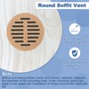 uxcell Round Soffit Vents 2 inch, 16Pcs Orange Plastic 50mm