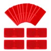 Yinaolan 10 Pack Red Self Adhesive Rectangle Reflectors, E9 Approval