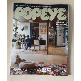 POPEYE JAPAN MEN FASHION MAGAZINE MARCH 2023 HOW CITY BOYS LIVE INTERIOR DESIGN
