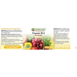 Vitamin B12 Methylcobalamin 500mcg 90 Capsules | Magnesium Stearate Free & No Nasties | B12 contributes to The Reduction of Tiredness and Fatigue, Normal Function of The Immune System | Made in Wales