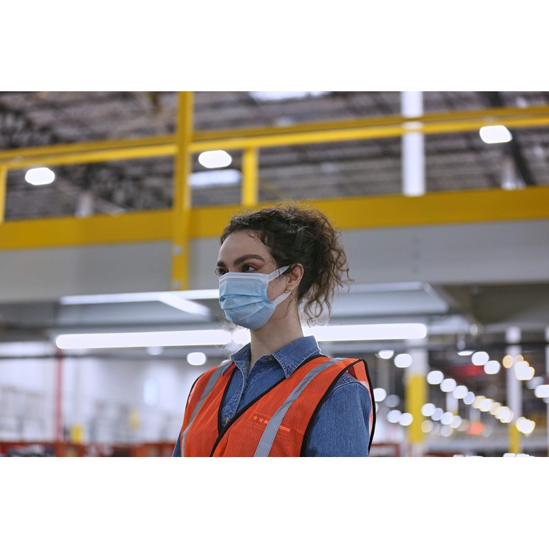 Basic Resources PPE201DMM001 Single Use Pullout Comfort Earloop Disposable Face