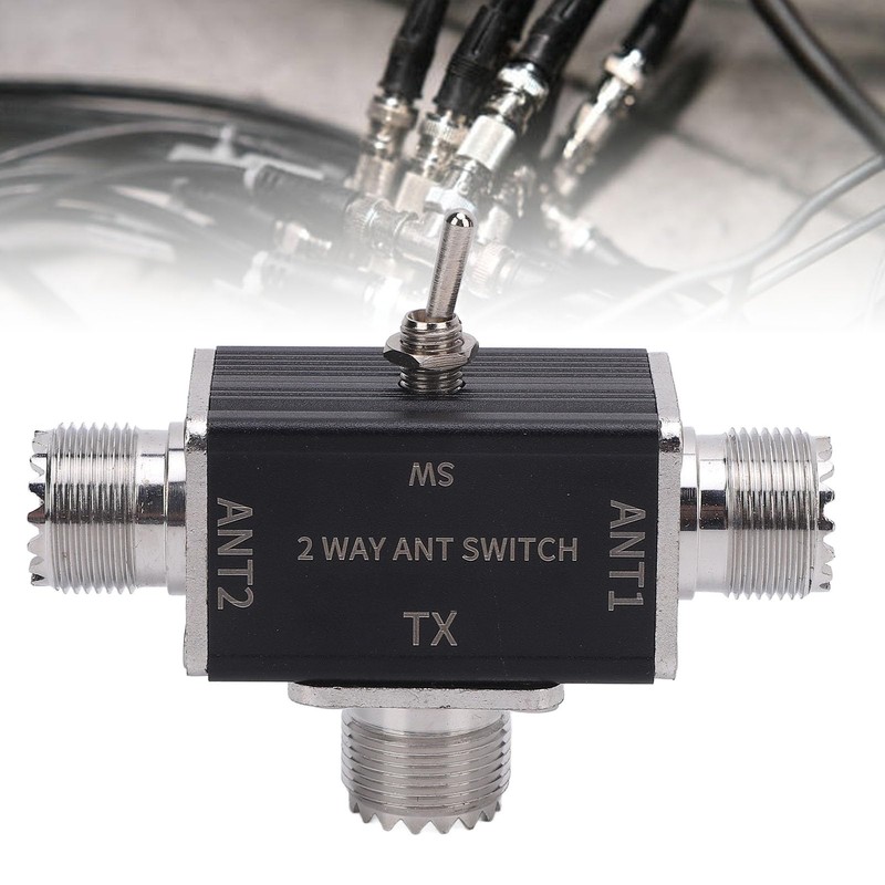 Antenna Switch DC-500MHz 2 Way Antennae Splitter for Ham Radio