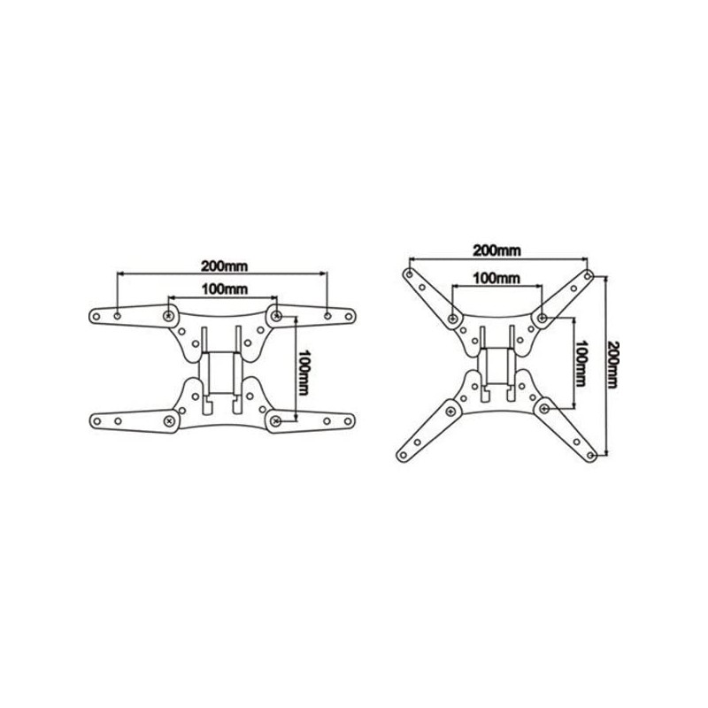 RiteAV - VESA 200 Adapter (Changes 100mm x 100mm Pattern