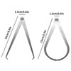 2 Pcs Inner&Outer Calipers Measuring Tool, 150mm/6 Inch Vernier Calipers,