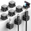 9 Pack Magnetic Cable Clips - Adjustable Cord Holders for