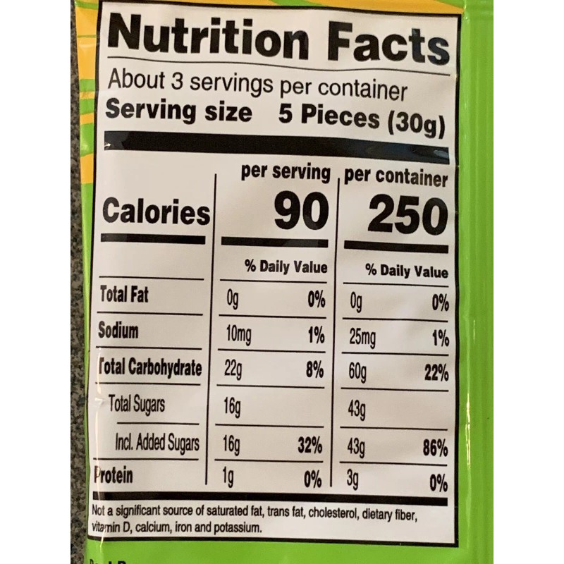 NICE! X 2 Gummy BANANA Peelable Candy 2.82 oz Fresh