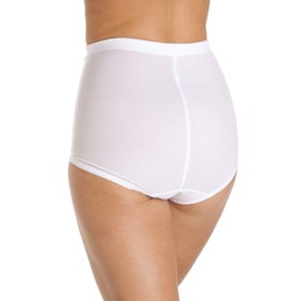 Camille Womens Bella Magic Firm Control Two Pack Shapewear Support Slimming Briefs 18 White