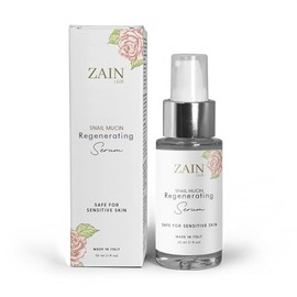 Suero Facial Regenerador De Mucina De Caracol Zain1 Con Ácido Hialurónico Y Rosa De Damasco Para Antienvejecimiento, Hidratación Y Luminosidad.       