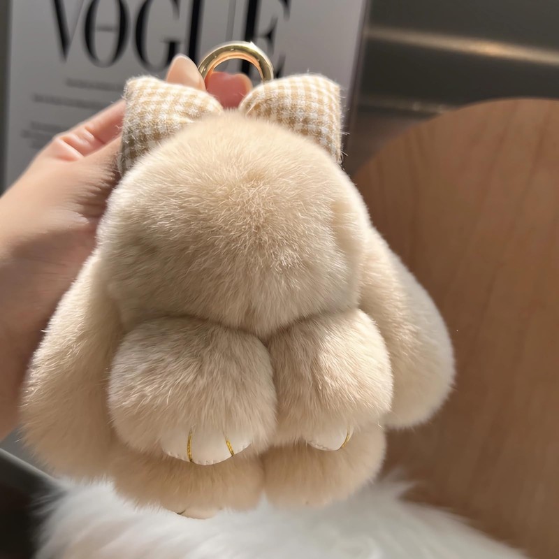 SinfoniaA Plush Keychain, Cute Rabbit Keychain, Rabbit, Fluffy, Cute, Fur