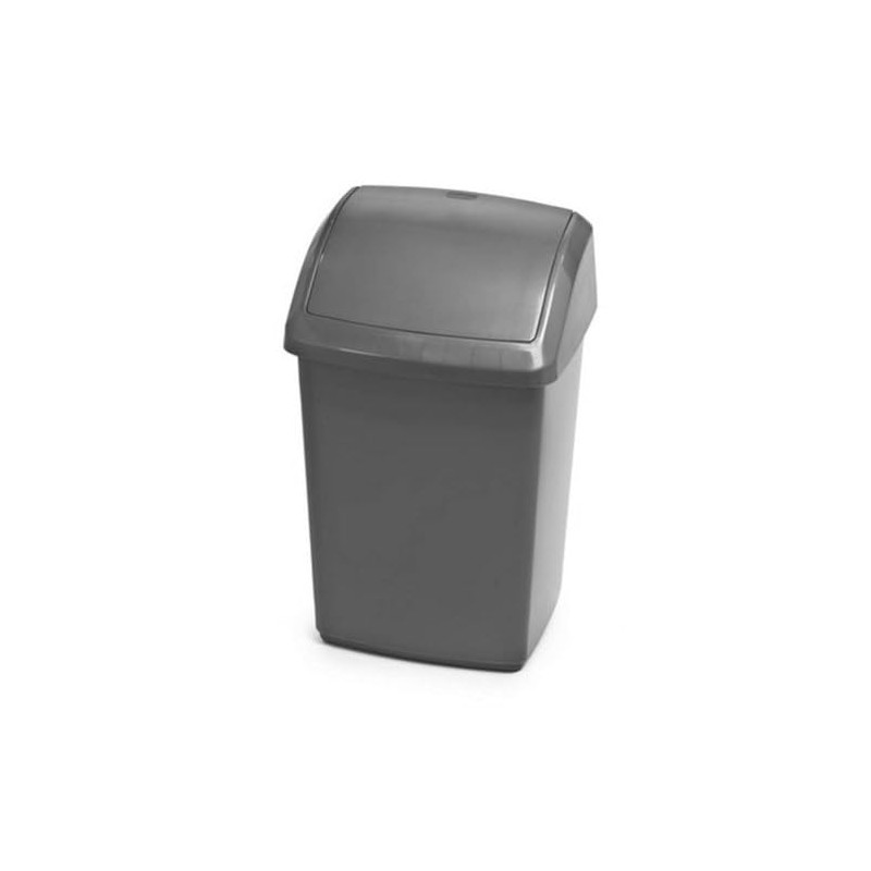 Whitefurze Silver Swing TOP BIN 10LTR